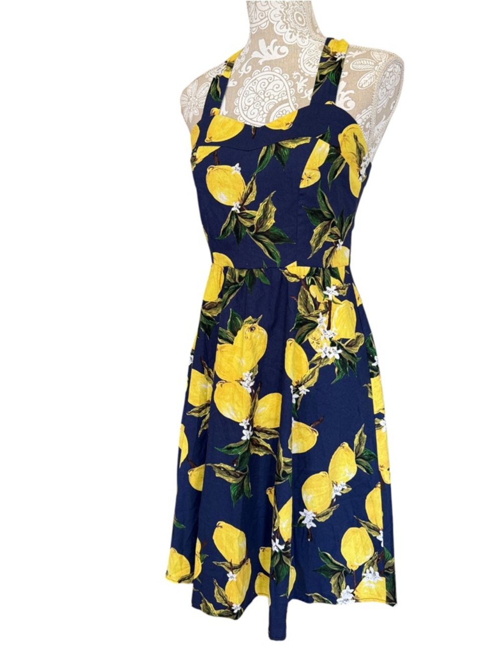 Topdress lemon pinup dress